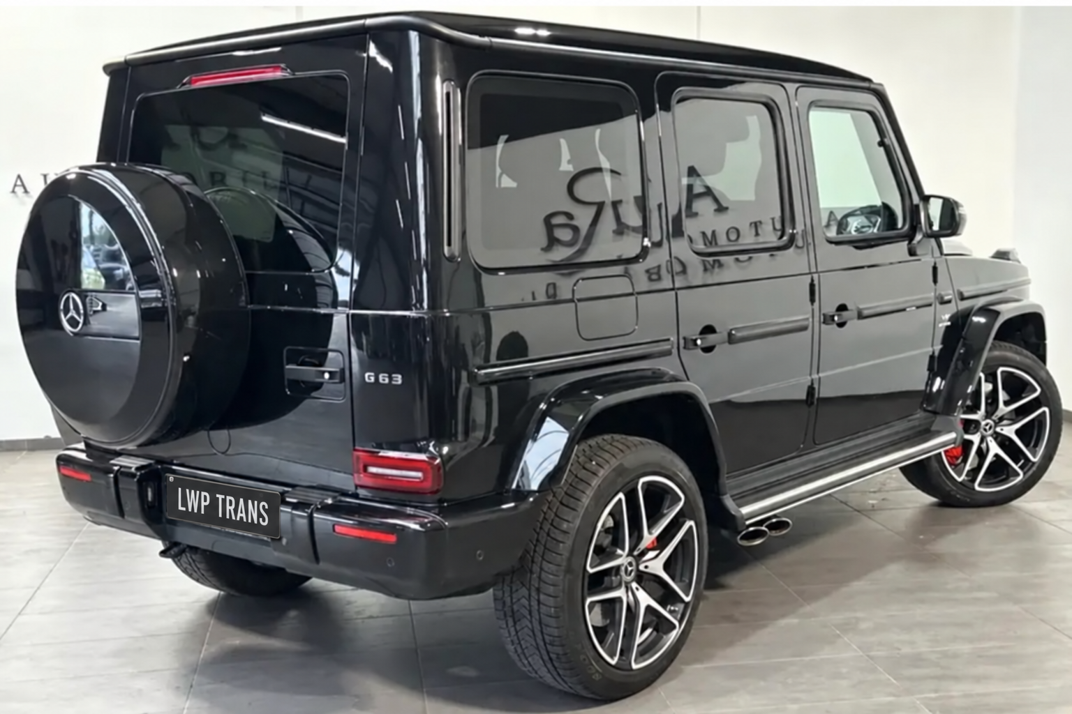 Black Mercedes-Benz G-Class from the rear